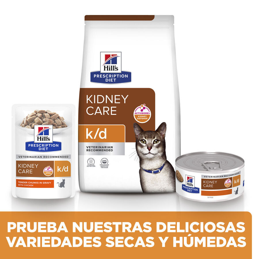 8 kg Hill's Prescription Diet Kidney Care k/d Pollo pienso para gatos, , large indicador imagen numero 4